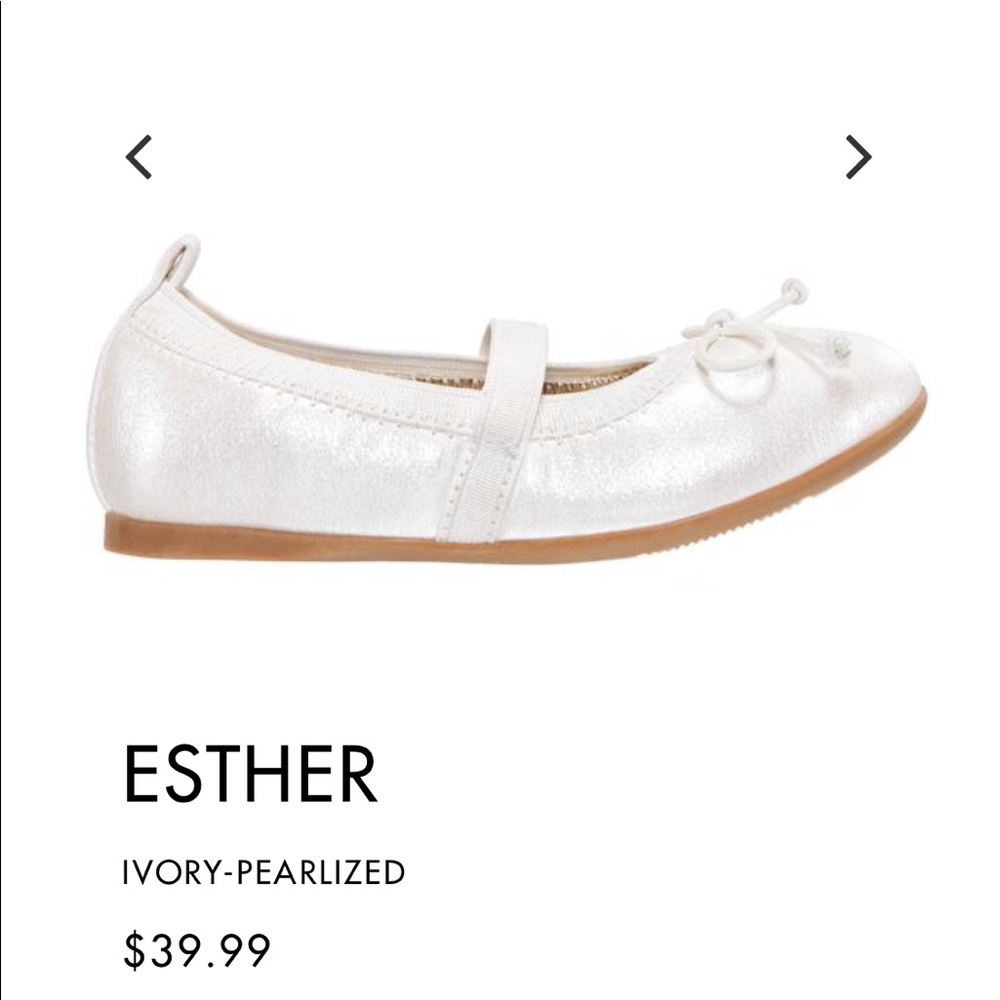 Nina Ester-T Ivory Pearlized ballet flats
